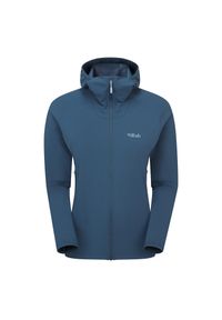 Kurtka softshellowa damska Rab Borealis Hoody z kapturem. Typ kołnierza: kaptur. Kolor: niebieski