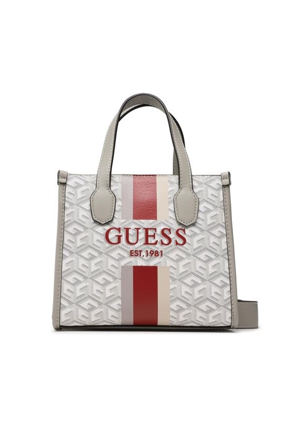 Guess Torebka Silvana (SC) Mini Bags HWSC86 65760 Szary. Kolor: szary. Materiał: skórzane