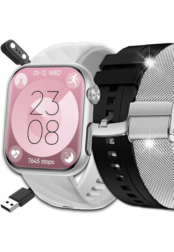 Smartwatch JG Smart SMARTWATCH DLA SENIORA ZEGAREK TĘTNO CIŚNIENIE EKG TLEN BMI HRV MENU PL. Rodzaj zegarka: smartwatch