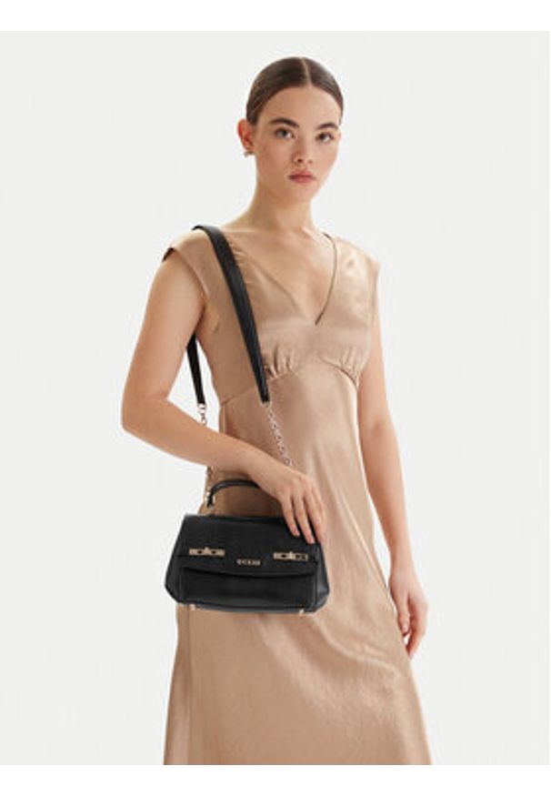 Guess Torebka Melinda HWKL99 33200 Czarny. Kolor: czarny. Materiał: skórzane