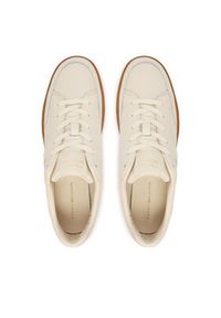 TOMMY HILFIGER - Tommy Hilfiger Sneakersy Th Heritage Court Sneaker Ltr FW0FW09028 Écru. Materiał: skóra #6