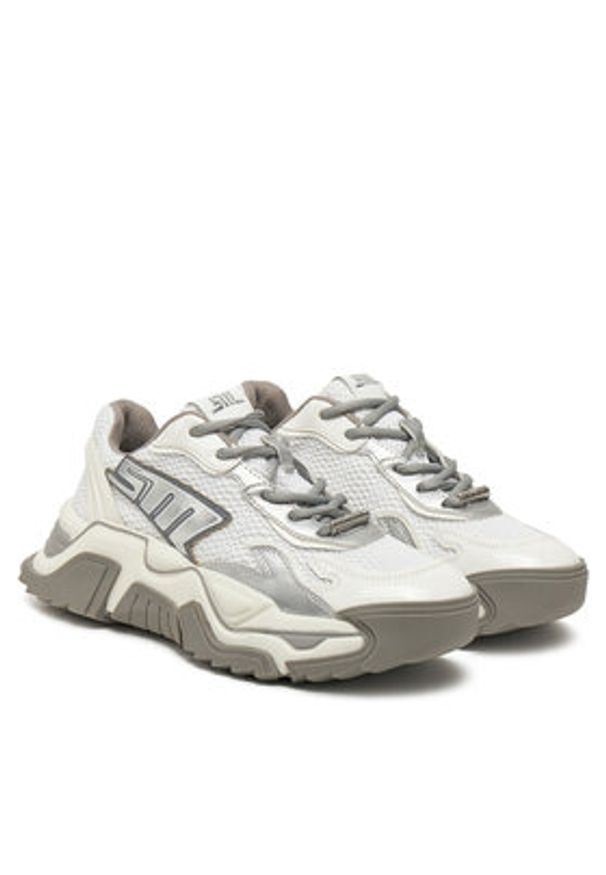 Steve Madden Sneakersy Kingpin SM11003513 Biały. Kolor: biały. Materiał: skóra