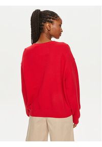GANT - Gant Bluza Logo 4200840 Czerwony Relaxed Fit. Kolor: czerwony. Materiał: bawełna