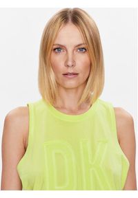 DKNY Sport Top DP3T9217 Żółty Classic Fit. Kolor: żółty. Materiał: bawełna. Styl: sportowy