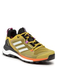 Adidas - Buty adidas. Kolor: zielony. Materiał: materiał. Technologia: Gore-Tex. Model: Adidas Terrex. Sport: turystyka piesza #1
