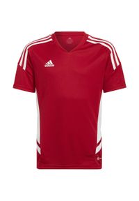 Adidas - Koszulka do piłki nożnej dla dzieci adidas Condivo 22 Jersey. Kolor: czerwony. Materiał: jersey #1