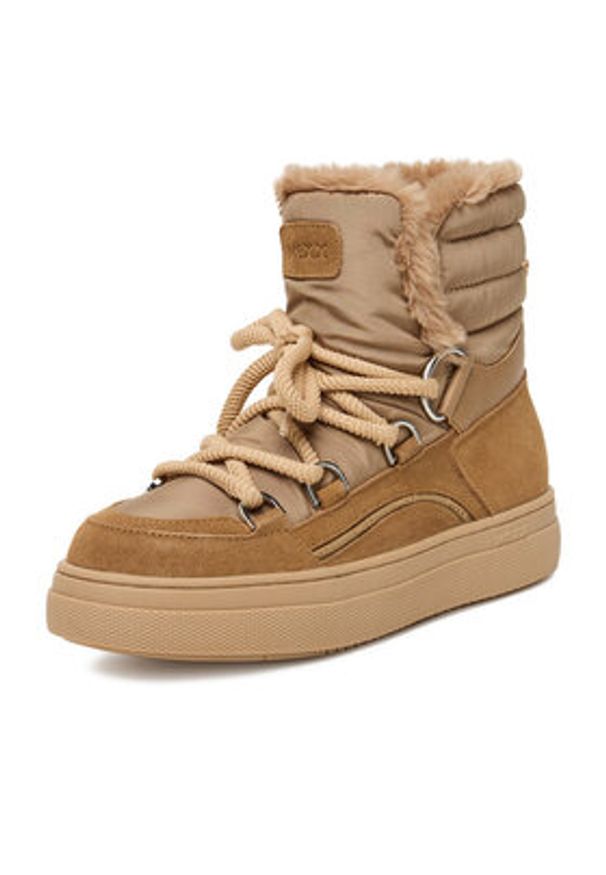 MEXX Śniegowce CEO-MI002200453W Brązowy. Kolor: brązowy. Materiał: zamsz, skóra