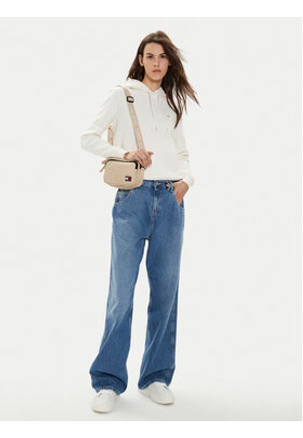 Tommy Jeans Bluza Flag DW0DW19727 Écru Regular Fit. Materiał: bawełna