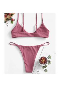 Intica - Bikini z ozdobnymi kółeczkami regulowane na lato Mareike. Kolor: czerwony. Materiał: materiał #10