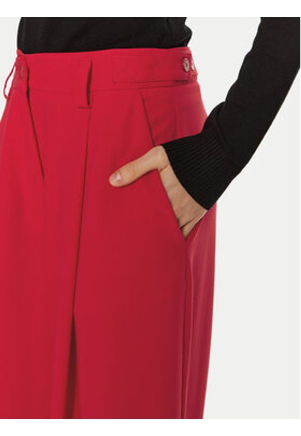 Imperial Spodnie palazzo P5B8IIC Czerwony Wide Leg. Kolor: czerwony. Materiał: syntetyk