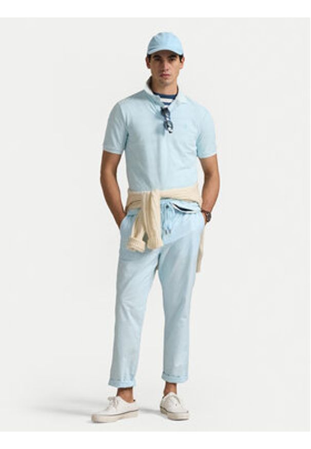 Polo Ralph Lauren Spodnie materiałowe 710958589005 Błękitny Classic Fit. Kolor: niebieski. Materiał: bawełna