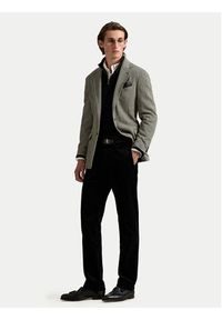 Polo Ralph Lauren Sweter 710876756002 Czarny Regular Fit. Typ kołnierza: polo. Kolor: czarny. Materiał: wełna