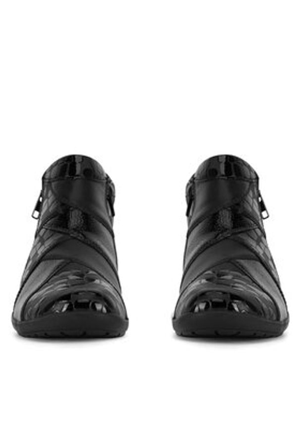 Remonte Półbuty R7674-04 Czarny. Kolor: czarny. Materiał: skóra