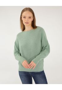 Unisono - GŁADKI DZIANINOWY SWETER 216-C24026 LAGO. Materiał: dzianina. Wzór: gładki