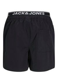 Jack & Jones - Jack&Jones Szorty kąpielowe Maui 12272949 Czarny Regular Fit. Kolor: czarny. Materiał: syntetyk #6