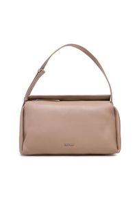 Calvin Klein Torebka Elevated Soft Shoulder Bag Sm K60K610756 Beżowy. Kolor: beżowy. Materiał: skórzane #1