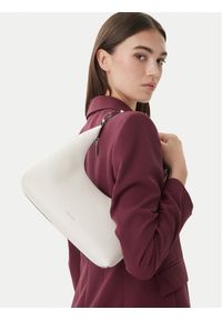 Calvin Klein Torebka Foil Logo Conv Shou?Lder Bag LV04F3272G Biały. Kolor: biały. Materiał: skórzane #1