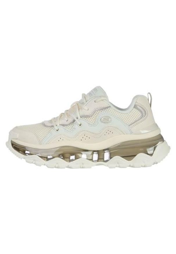 skechers - Buty do chodzenia damskie Skechers Uno Chaos. Kolor: beżowy. Materiał: skóra. Szerokość cholewki: normalna. Sport: turystyka piesza