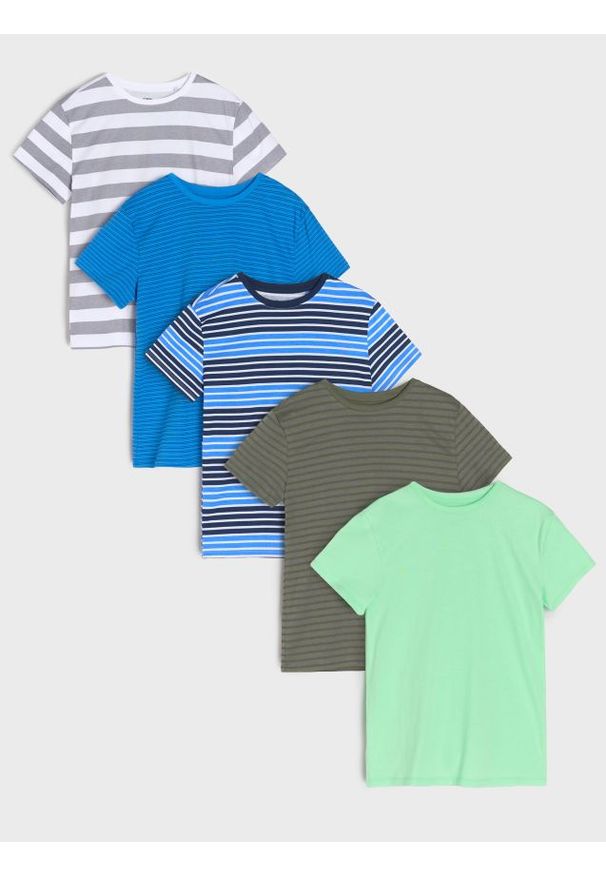 Sinsay - Koszulki 5 pack - wielobarwny