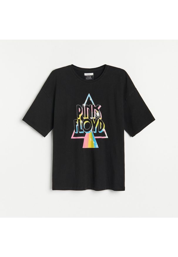 Reserved - Bawełniany T-shirt Pink Floyd - Czarny. Kolor: czarny. Materiał: bawełna