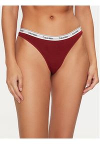 Calvin Klein Underwear Komplet 3 par stringów 000QD5209E Kolorowy. Materiał: bawełna. Wzór: kolorowy