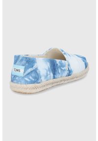 Toms - Espadryle Tie Dye Canvas. Nosek buta: okrągły. Kolor: niebieski. Obcas: na obcasie. Wysokość obcasa: niski #3