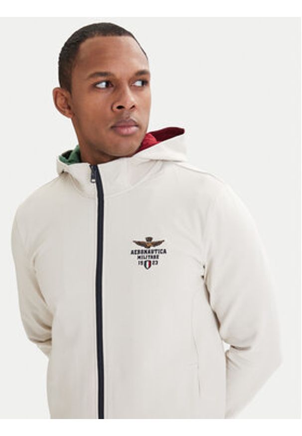 Aeronautica Militare Bluza 261FE2097UF00674 Beżowy Regular Fit. Kolor: beżowy. Materiał: bawełna