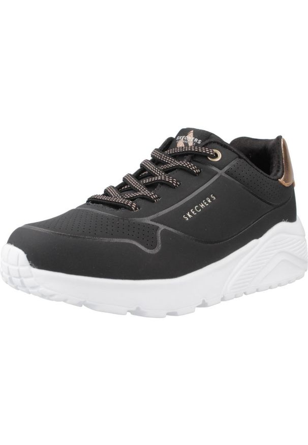 skechers - Tenisówki Skechers Model Uno Lite-metallic Mo Kolor Czarny. Kolor: czarny. Materiał: materiał, syntetyk, tkanina. Sport: turystyka piesza