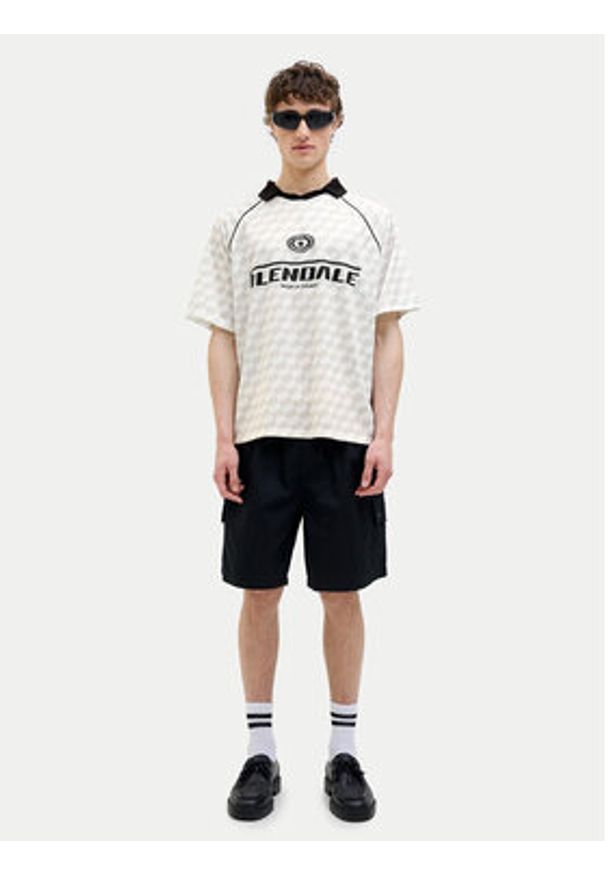 Jack & Jones - Jack&Jones Polo Retreat 12277379 Beżowy Loose Fit. Typ kołnierza: polo. Kolor: beżowy. Materiał: syntetyk