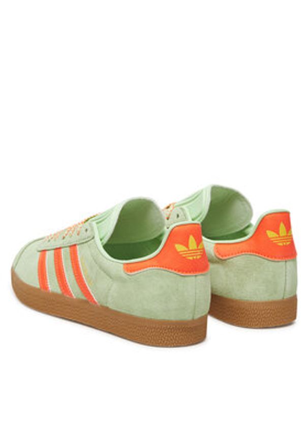 Adidas - adidas Sneakersy Gazelle JH7212 Zielony. Kolor: zielony. Materiał: zamsz, skóra. Model: Adidas Gazelle