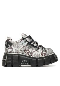 NEW ROCK Sneakersy M-120N-C59 Beżowy. Kolor: beżowy. Materiał: skóra