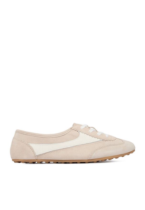 Gino Rossi - GINO ROSSI Sneakersy EO-V2313-05 Beżowy. Kolor: beżowy. Materiał: skóra, zamsz