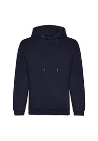 AWDIS - Organiczna Bluza Z Kapturem Unisex Dla Dorosłych. Typ kołnierza: kaptur. Kolor: niebieski