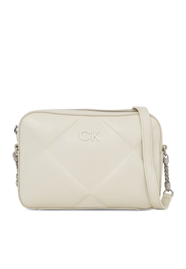 Calvin Klein Torebka Re-Lock Quilt Camera Bag K60K610767 Écru