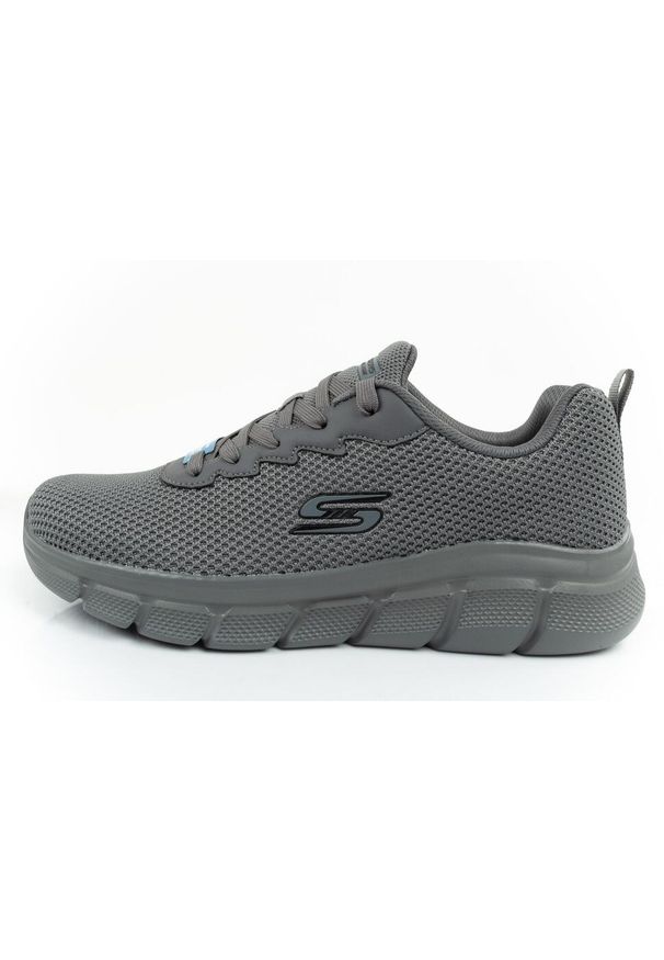 skechers - Buty sportowe męskie Skechers Bobs B Flex Chill Edge. Kolor: szary
