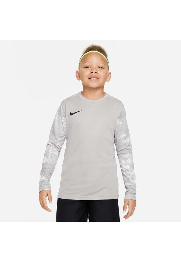 Koszulka piłkarska chłopięca Nike JR Dry Park IV. Kolor: szary. Długość rękawa: długi rękaw. Długość: długie. Sport: piłka nożna