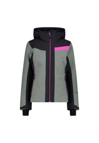 Kurtka damska narciarska CMP 34W4526. Kolor: zielony. Sezon: zima. Sport: narciarstwo #1