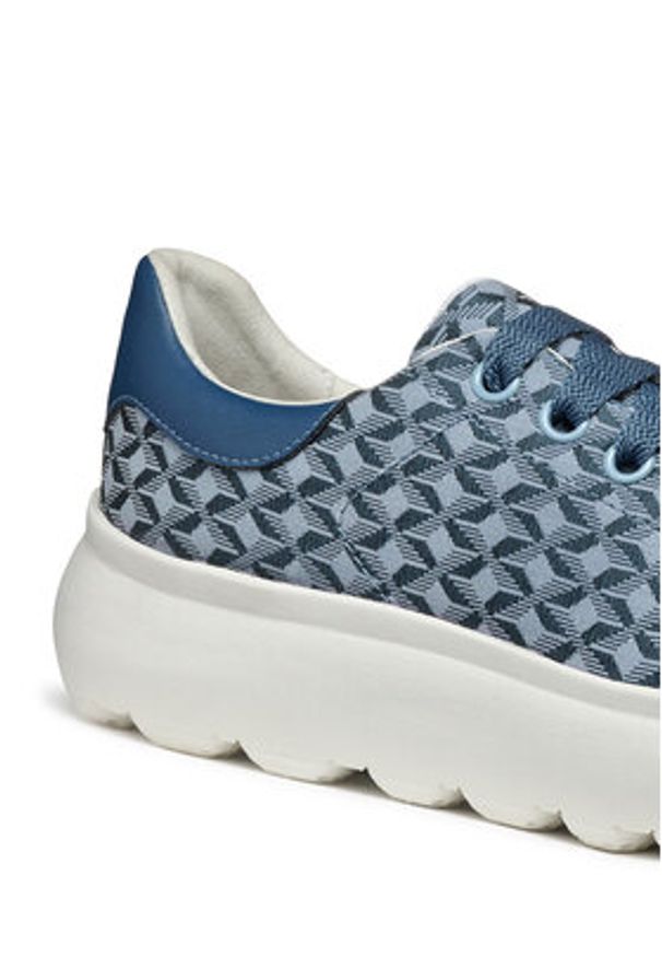 Geox Sneakersy D Spherica Ec4.1 D55TCD 0DSBC C4005 Niebieski. Kolor: niebieski. Materiał: materiał
