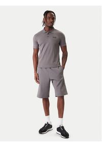 EA7 Emporio Armani Polo 8NPF14 PJVQZ U8086 Szary Regular Fit. Typ kołnierza: polo. Kolor: szary. Materiał: bawełna #3