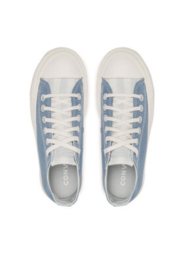 Converse Trampki Chuck Taylor All Star Lift Ox 572710C Błękitny. Kolor: niebieski. Materiał: materiał