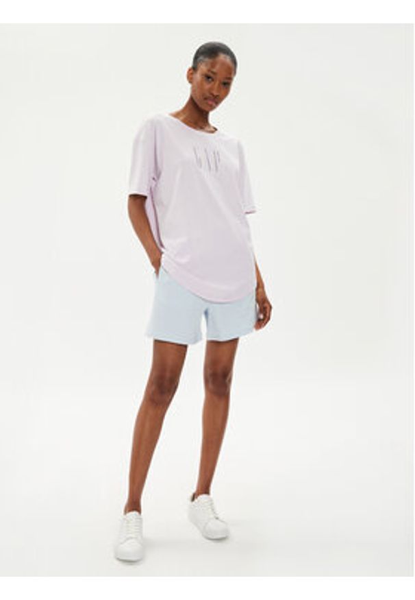 GAP - Gap Szorty sportowe 586137-05 Niebieski Loose Fit. Kolor: niebieski. Materiał: bawełna