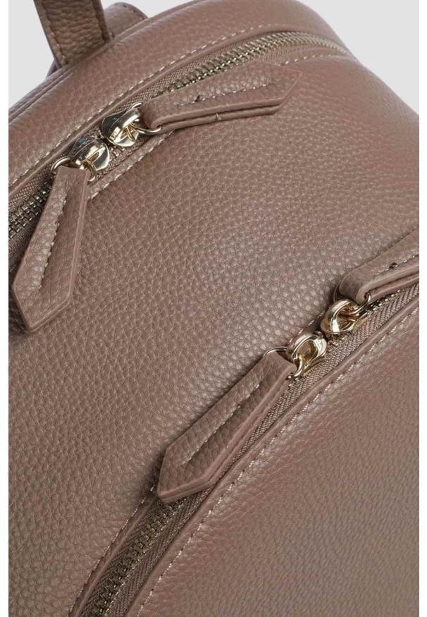 Valentino by Mario Valentino - VALENTINO Damski plecak w kolorze taupe Brixton Borsa. Kolor: beżowy. Materiał: skóra ekologiczna. Styl: elegancki