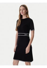 JOOP! Sukienka dzianinowa Kirla 10018002 Czarny Regular Fit. Kolor: czarny. Materiał: wiskoza #1