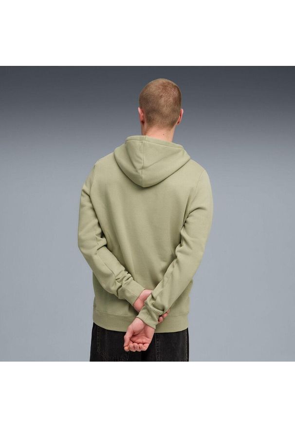 Bluza z kapturem Puma Ess 2 Color No. 1 Logo Hoodie Fl Lux Arm, Mężczyźni. Typ kołnierza: kaptur. Kolor: beżowy. Materiał: bawełna, materiał