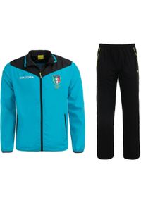 Dres męski Diadora AIA, rozmiar S. Kolor: niebieski, czarny, wielokolorowy. Materiał: dresówka. Sport: fitness, piłka nożna