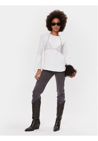 DKNY Bluzka UI3T2180 Écru Regular Fit. Materiał: syntetyk #3