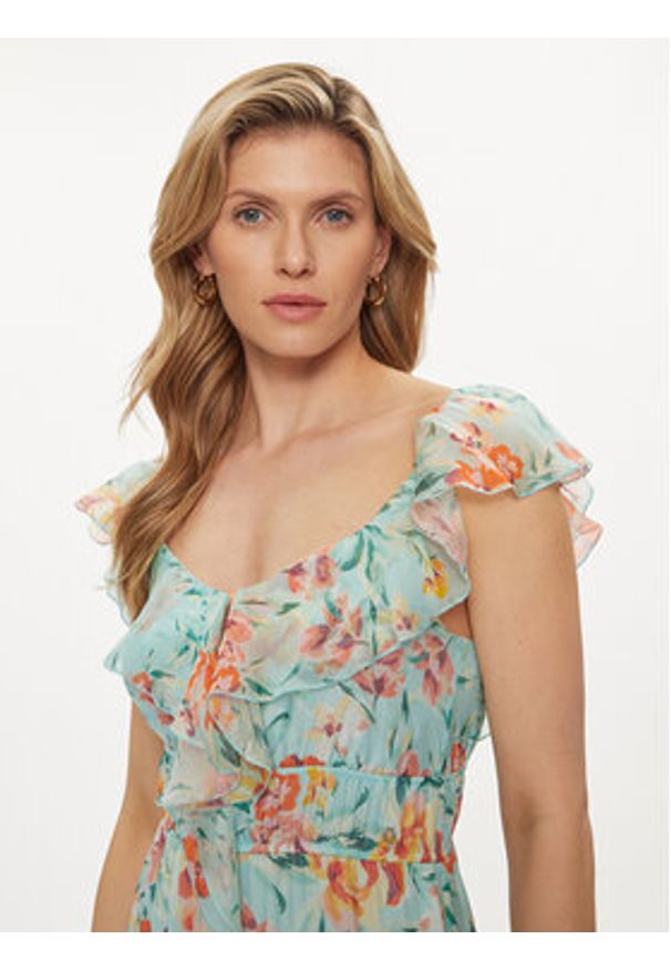 Guess Sukienka codzienna Elide W4GK37 WE550 Kolorowy Regular Fit. Okazja: na co dzień. Materiał: wiskoza. Wzór: kolorowy. Typ sukienki: proste. Styl: casual