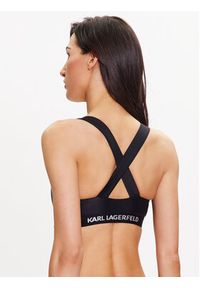 Karl Lagerfeld - KARL LAGERFELD Góra od bikini 230W2213 Czarny. Kolor: czarny. Materiał: syntetyk #4