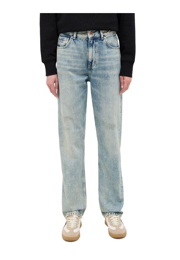 Damskie Spodnie Jeansowe Mustang Style Brooks Straight Denim Blue 1016921 5000 225