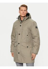 s.Oliver Parka 2150401 Zielony Regular Fit. Kolor: zielony. Materiał: syntetyk, bawełna